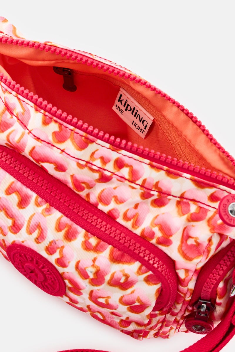 kipling حقيبة كتف نسائية بنقشة حيوانات، متعددة الألوان - Image 3